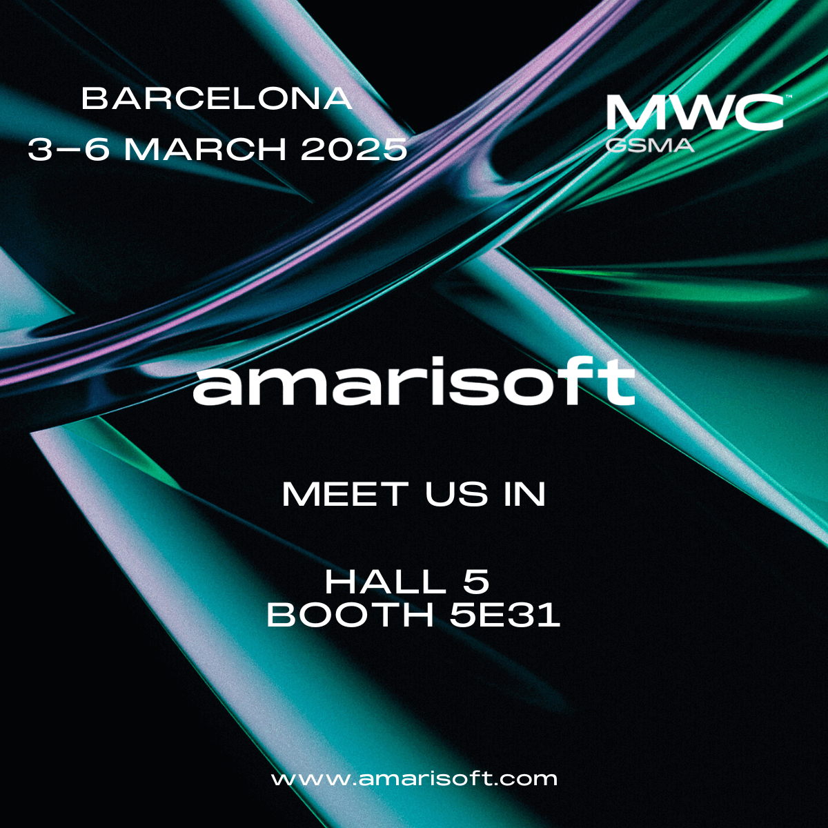Join Amarisoft at #MWC2025 for an open discussion on the future of wireless connectivity!