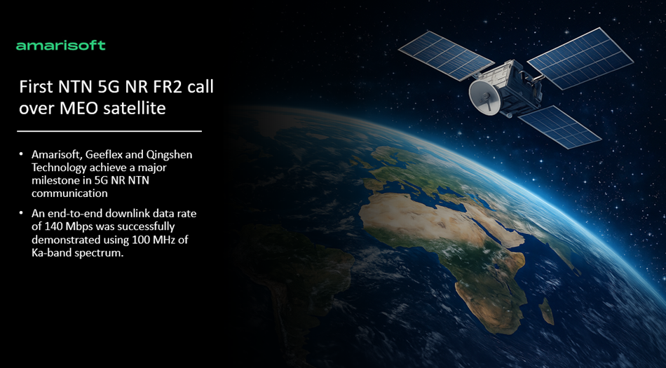 Amarisoft MEO NTN Press release
