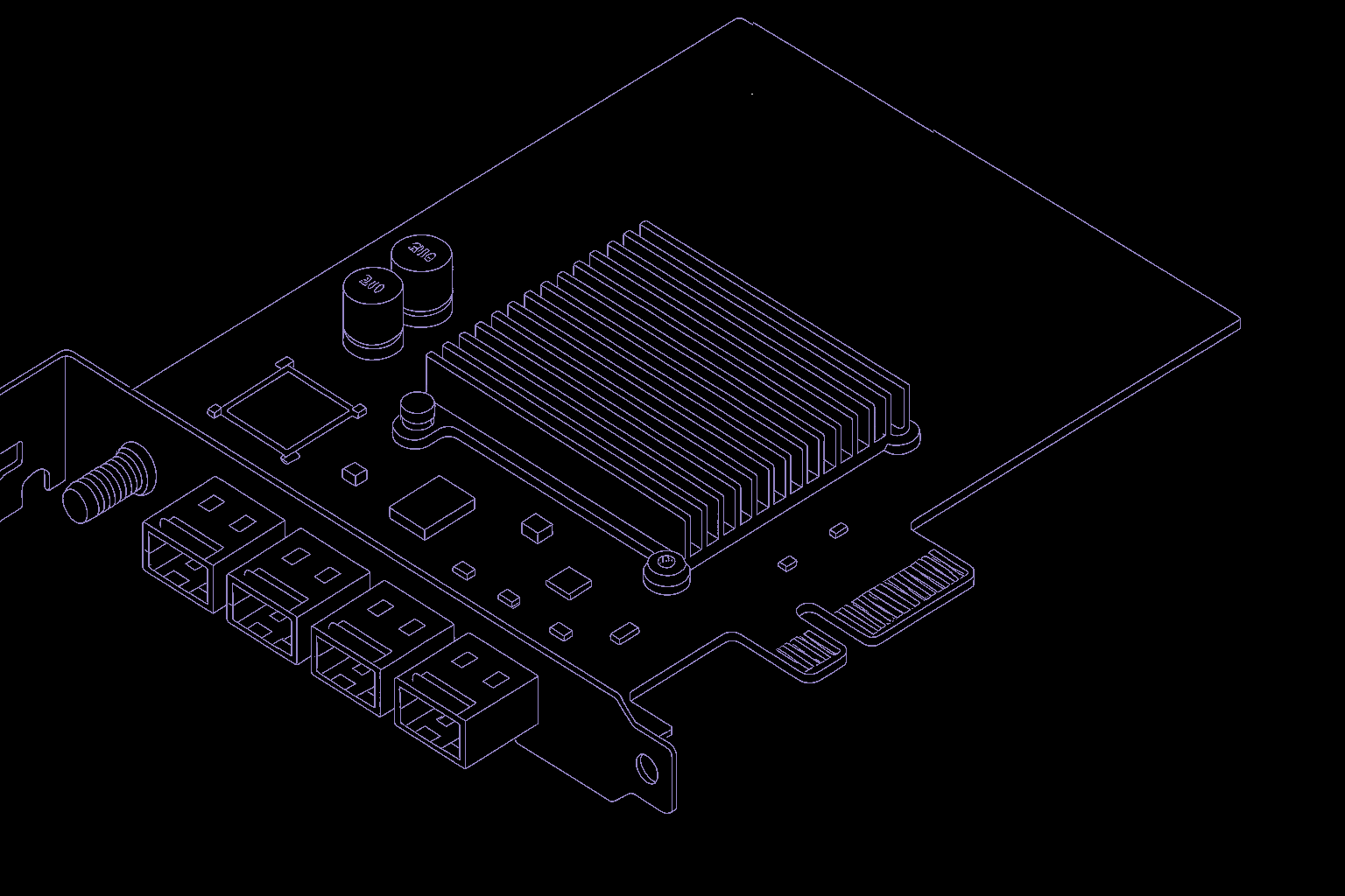 AMARI PCIe CPRI 40 Card is an Amarisoft digital tranceiver card designed for NR